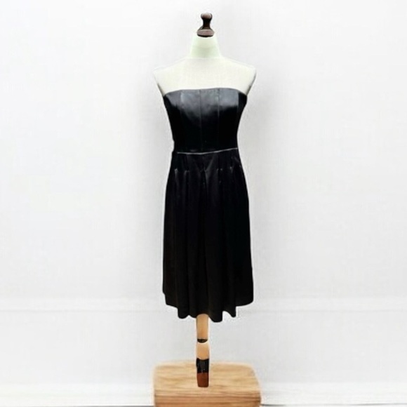 Calvin Klein Dresses & Skirts - 🌻Calvin Klein Black Strapless Pleated A-Line Dress Size 6